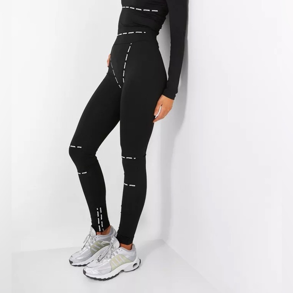 Tape Trim Leggings Long